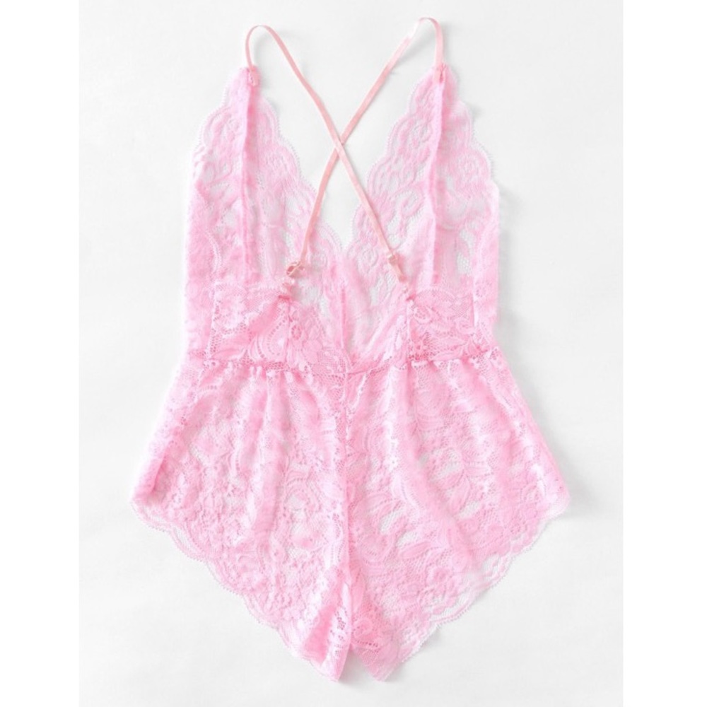 Criss Cross Lace Bodysuit